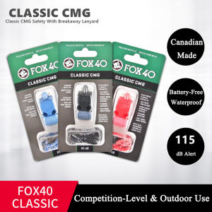 CCStore นกหวีด Fox40 Classic CMG（สีของนกหวีดจัดส่งแบบสุ่ม）