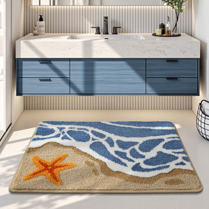 *SG SELLER* 60 Designs Anti Slip Cashmere Bath Mat|Machine Washable Thick MicroFiber Absorbent Non Slip Bathroom Floor Mat
