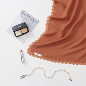 Hijab Wanita Muslimah Segi Empat Laser Cut Zig Zag ZM Bahan Pollycotton premium Mewah dan elegant