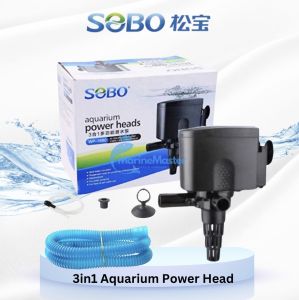 SOBO 3in1 Aquarium Submersible Filter Pump Head WP-880 - WP-4880 Multifunction Pump Pam Penapis
