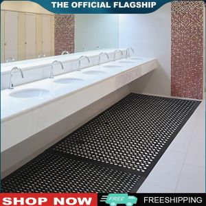 Durable Rubber Floor Mat Non-Slip Anti Fatigue Drainage Mat for Restaurant and Kitchen Floors