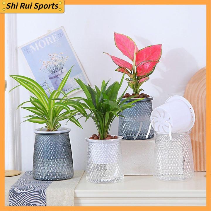 SHIRUI Self Watering Plant Pot Garden Supplies Plastic Water Planting