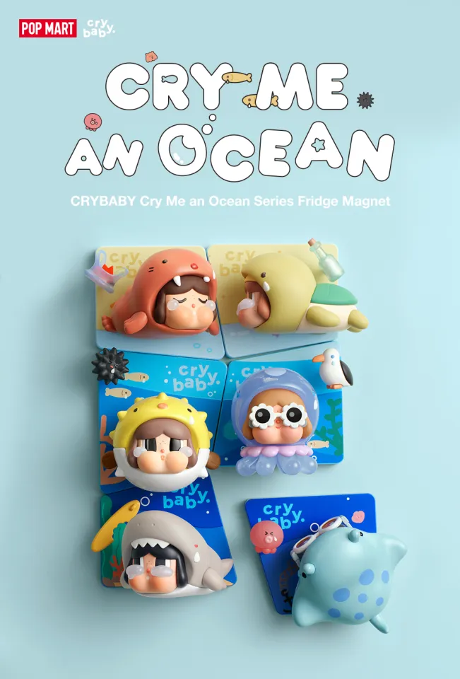 POP MART CRYBABY Cry Me an Ocean Series Fridge Magnet Blind Box
