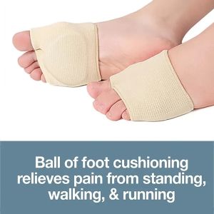 1 pair of silicone metatarsal pads toe separators pain relief forefoot socks shoe inserts bunion orthotics bunion corrector foot care tools