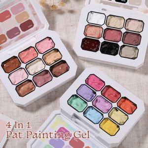 UR SUGAR 4 IN 1 Pat Ombre Nail Gel Polish Easy Gradient Painting Gel for DIY French Nail Manicure Solid UV Varnishes Paint Art Gel 18g