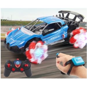 Xe điều khiển từ xa xe địa hình dẫn động 4 bánh Drift chạy ngang chạy dọc xoay 360 độ phiên bản có đồng hồ sóng 2.4G