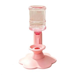 CANICECA Gravity Fed Gravity Water Dispenser ABS Leak-Proof Cat Water Dispenser Adjustable Height Pet Water Dispenser Stand Cats and Dogs