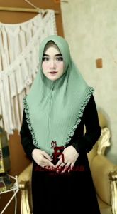 Jilbab Prisket Gotik / Hijab Instan Prisket/ Fihijab