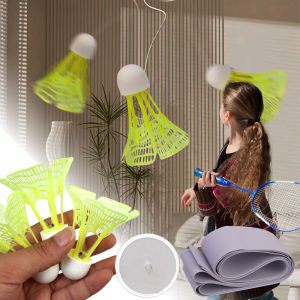 Portable Badminton Single Trainer Outdoor Exercise Force Telescopic Rebound Self-Study Badminton Training Tool