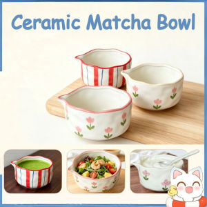 550ML Japanese Matcha Ceramic Bowl Microwave Safe Tableware Salad Yogurt Vegetable Mangkuk