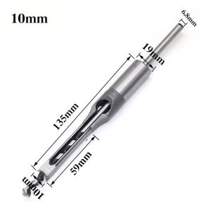 4PCS/SET Mata Bor bobok kayu Persegi Hole Drill Bit Bahan Baja Kerajinan Kayu (6.4/8/9.5/12.7)mm