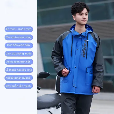 Bộ Quần Áo Mưa Đi Xe Đạp Chống Mưa Thời Trang Mới 2023 Dành Bộ Thời Trang Tiện Dụng Để Chống Gió Và Lạnh