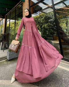 Zahira1808 Kiran Dress Bahan Ceruty Baby Doll Mix Aplikasi Mote Gosok Import Gamis Syari Murah Trendi Baju Syari Muslim Wanita Ibu Terlaris Baju Pesta Orii Best Seller Gamis