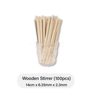 Disposable Wooden Stirrer Stir Naturally Sip Happily Food Grade Splinter-Free