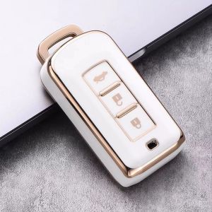 Bao Da Vỏ Bọc Chìa Khóa Chống Trầy Xước Cho Xe Mitsubishi Xpander Outlander Triton Attrage Mirage Pajero Sport
