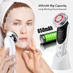 DHALUSA Health Facial Mesotherapy Electroporation RF Radio Frequency LED Photon Face Lifting Tighten Wrinkle Removal Skin Care Face Massager