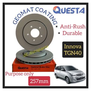QUESTA FRONT BRAKE DISC ROTOR TOYOTA INNOVA TGN40 ( 257MM 2PCS )