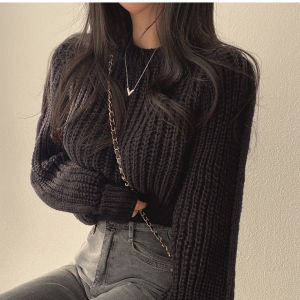 Pullover Soft and Sticky Loose-fitting Pullover Sweater Cozy Warmth Soft Young Fashionable Women