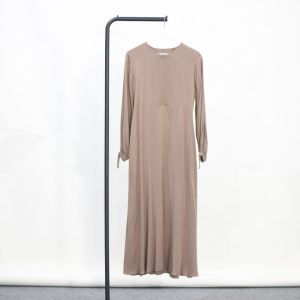 Gamis Polos Harian Bahan Adem / Gamis Rayon Premium Syari / Gamis Halimah by Hijab Hayuri