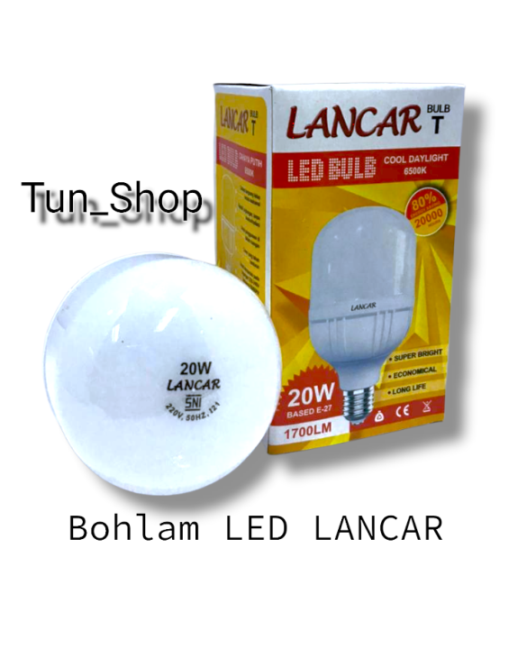 LAMPU LED 20 WATT PUTIH - BOHLAM LAMPU 20WATT LANCAR - LAMPU LED 20