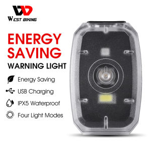 WEST BIKING Đèn Hậu Xe Đạp Chống Nước Đèn Hậu LED Xe Đạp Sạc USB Đèn Hậu Cảnh Báo An Toàn Tiết Kiệm Năng Lượng Phụ Kiện Đạp Xe