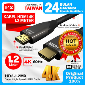 Kabel HDMI Ultra HD 4K High Speed HDR Nylon Braided 1.2M PX HD2-1.2MX