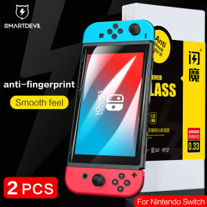 SmartDevil NS Screen Protector For Nintendo Switch OLED / Switch lite / Switch V2 Switch 2 Full Coverage Tempered glass film With Anti-blue light HD Anti-fingerprint Explosion-proof