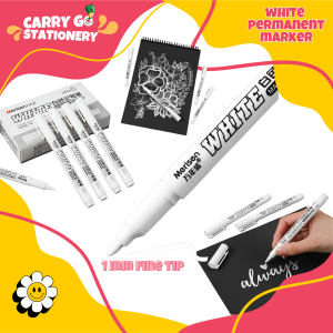 1mm Fine Tip White Marker Pen Waterproof Quick-drying Art Painting Non-Fading