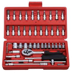 46/53/82 pcs Tool Box Car Motorcycle Repair Set Hand Tools Home Service motor DIY Kit