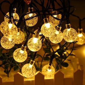 Dây led bi bọt dài 10M - 50M đủ màu từ 32 - 50 bóng đèn đèn trang trí bi bọt cherry ball vàng ấm và đủ màu dây đen dài trang trí tết nhà cửa đèn nháy trang trí noel giá rẻ đèn led trang trí tết nháy nhiều kiểu nhiều chế độ
