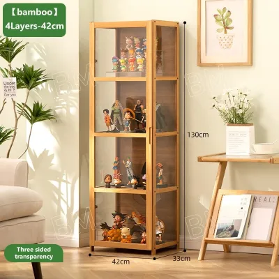 Display Cabinet Hand-Made Display Cabinet Model Toy Transparent Glass Acrylic Showcase Home Storage Cabinet Display Case 展示柜