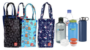 FLOCK THREE Water Resistant Water Bottle Carrier Holder Umbrella Bag