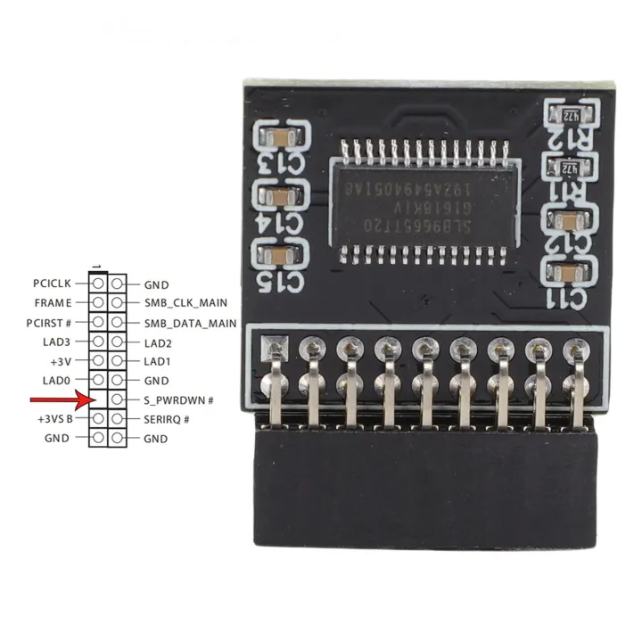 Lpc Gui Walfront TPM 2.0 Security Module Encryption Security Module 18 Pin SPI ...