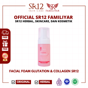 FACIAL FOAM GLUTATION WITH COLLAGEN SR12 / MENCERAHKAN WAJAH / COCOK UNTUK SEMUA JENIS KULIT