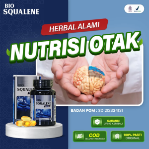 Obat Nutrisi Otak Vitamin Otak Anak Cerdas Penambah Daya Ingat Anak dan Dewasa Bio Squalene Original