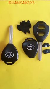Casing Kunci Remot 2 Tombol Toyota Yaris Innova Fortuner Hilux Kwalitas Bagus