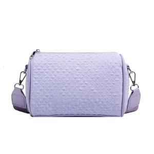 Trend Summer Shoulder Bag with Unique Texture Stylish Pillow shaped Sling Bag Solid Color Shoulder Bag for Girls Women