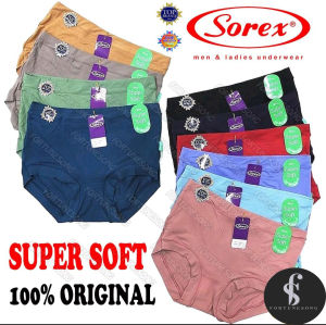 SOREX - 6 Pcs Celana Dalam Model Boxer Wanita Sorex Super Soft art 1238