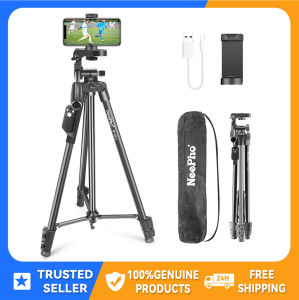 SUPERMAX NeePho NP-8810 Smartphone/DSLR Camera Aluminum Alloy Stand Tripod and Bluetooth Remote