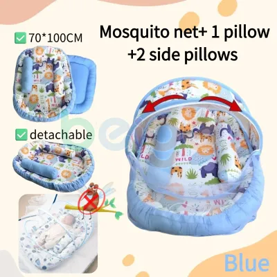 Portable Baby Bed Foldable Travel Bassinet for Newborn Lightweight Baby Cot Co Sleeper for Bedside Compact Home Outdoor Use