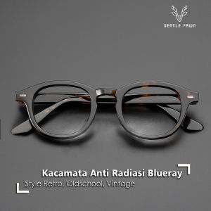 Gentle Fawn Kacamata Antiradiasi Blueray Model Kotak TR90 Simple Bisa Minus Antiradiasi Blueray Photocromic Bluecromic 8618