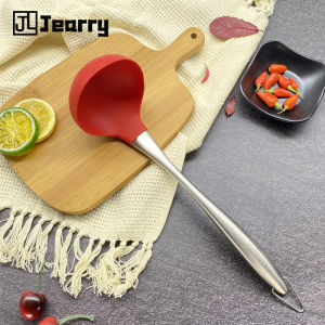 Jearry 304 thép không gỉ xử lý túi chịu  nhiệt thực phẩm lớp silicone Thìa thiết bị nhà bếp