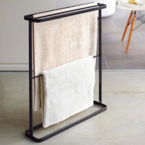 Loft Double Floor-Standing Towel Rack Simple Design Bath Storage Rack for Hotel Use for Bathroom