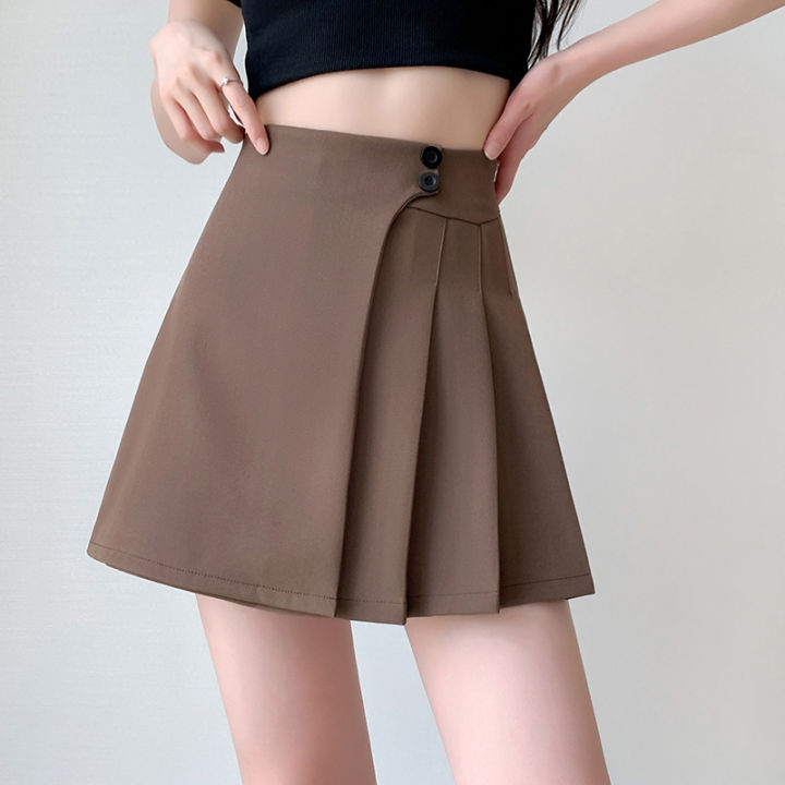 Pleated Skirt For Women Design Irregular Mini Skirt High Waist A-line Party  Skirt With Safety Shorts Palda Lazada PH