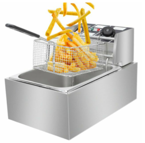 // 220V Stainless Steel Frying Machine Electric Deep Fryer