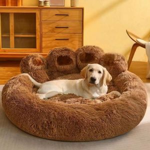 FUYEKN Bear Paw Shape Bear Paw Pet Sofa Cute Warm Dogs Bed Basket Multifunction Soft Pet Dog Sofa Beds Puppy