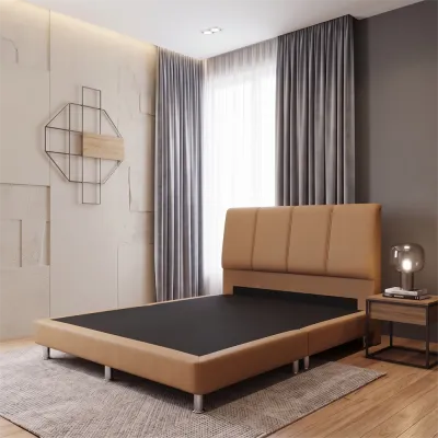 PU Leather Divan Bed Frame - Color Choice - Free Assembly - Available single - super single - queen - king size