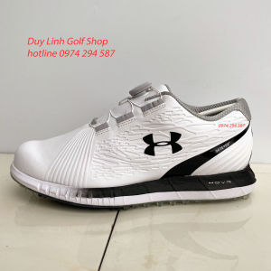 Giày Gôn Nam Under Amour Có Nút Vặn Tiện Lợi Chất Liệu Da PU Cao Cấp Không Thấm Nước Êm Chân Không Trơn Trượt.