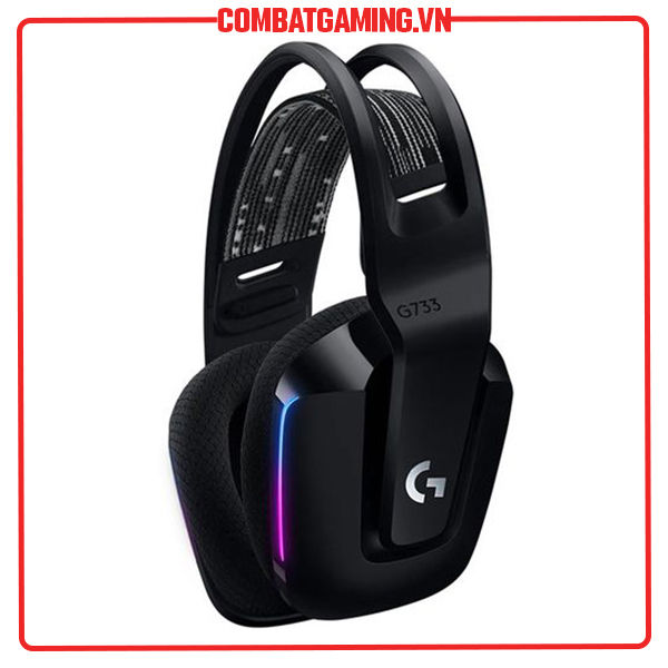 Tai Nghe Không Dây LOGITECH G733 LIGHTSPEED WIRELESS 7.1 RGB (Black - White - Lilac)