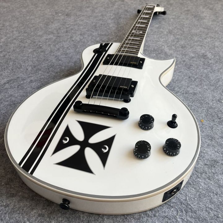 ESP James Hetfield Signature Iron Cross Electric Guitar EMG Active  Humbucker Pickups Professional Guitar Lazada PH